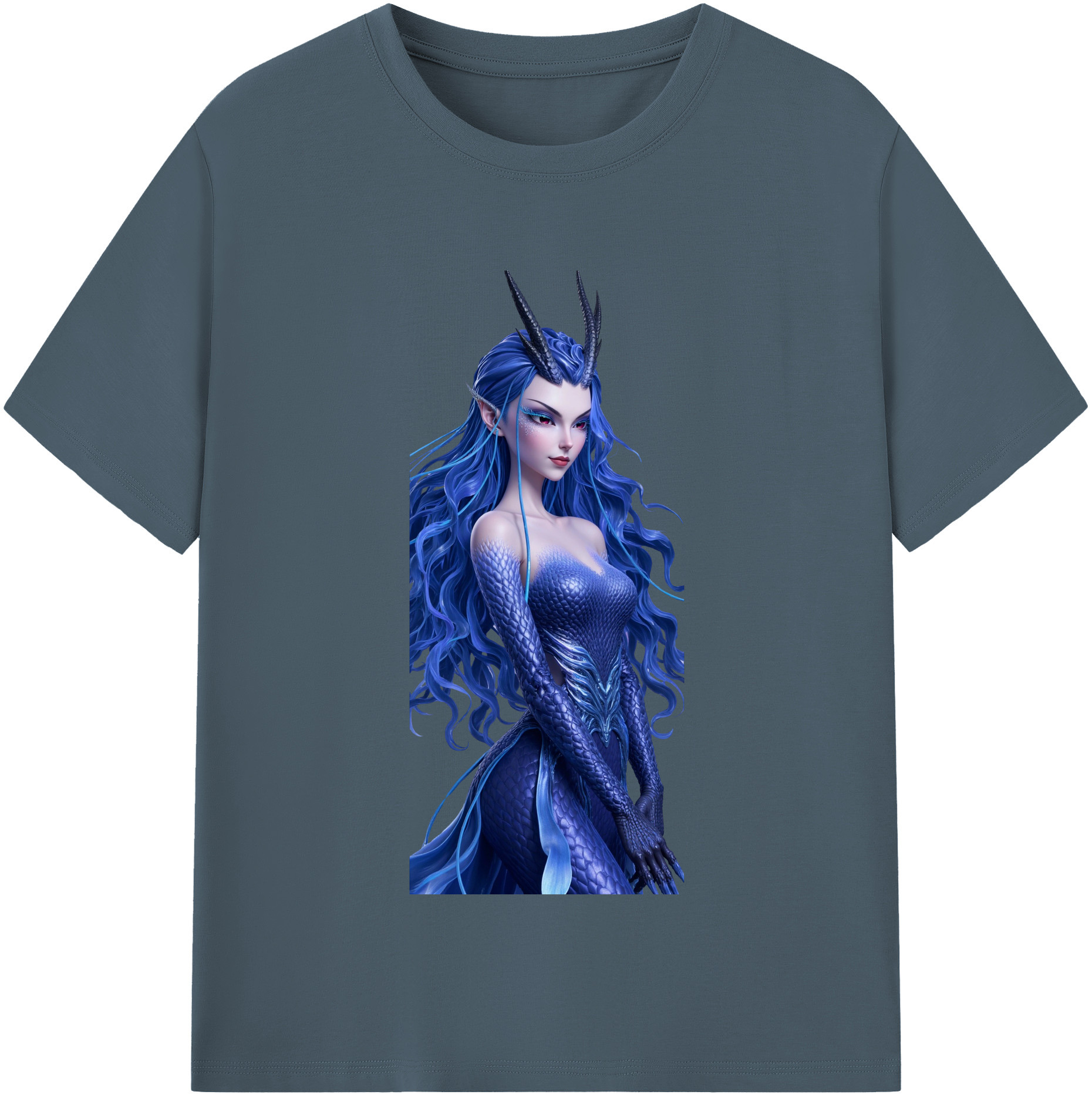 （画像用） Ne Zha 2 ナタ 魔童の大暴れ 綿100％半袖Tシャツ（フロントプリント）